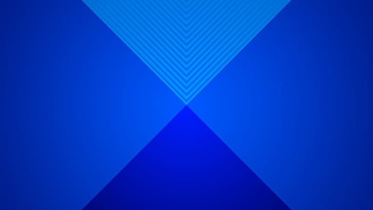 blue, shapes, triangle, cross, abstract, HD wallpaper