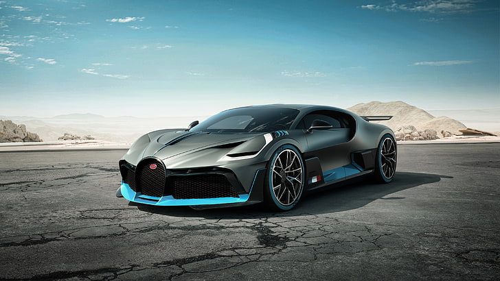 HD wallpaper: gray and blue Bugatti Chiron, Bugatti Divo, car, road,  supercars | Wallpaper Flare