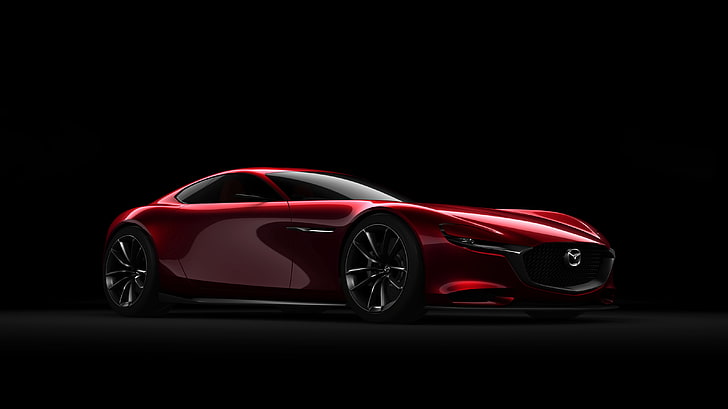 red Mazda sports coupe concept, rx-vision, car, sports Car, luxury
