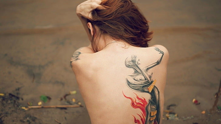 HD wallpaper: girl, model, nude-back, sensual, sensuality, sexy, tattoo,  woman | Wallpaper Flare