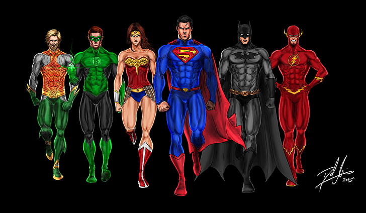 HD wallpaper: justice league, superheroes, deviantart, comics, digital art  | Wallpaper Flare