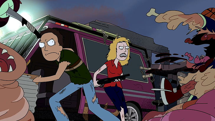 TV Show, Rick and Morty, Beth Smith, Jerry Smith