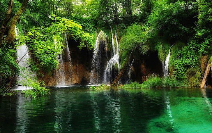 Parque Nacional Los Lagos Plitvice Croacia Waterfall Free Photos, HD wallpaper