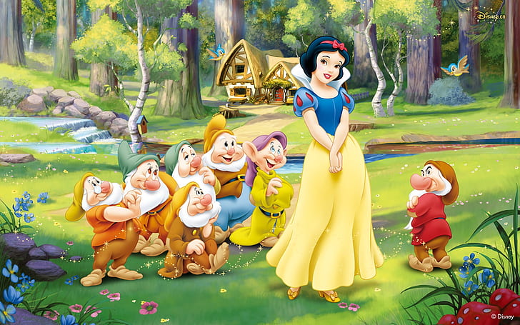 Snow White and the Seven Dwarfs, Disney, HD wallpaper