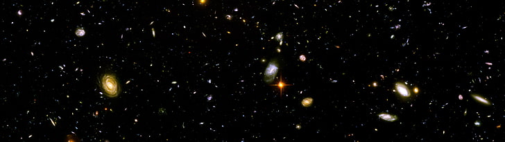 galaxy, Hubble Deep Field, space, night, star - space, astronomy, HD wallpaper