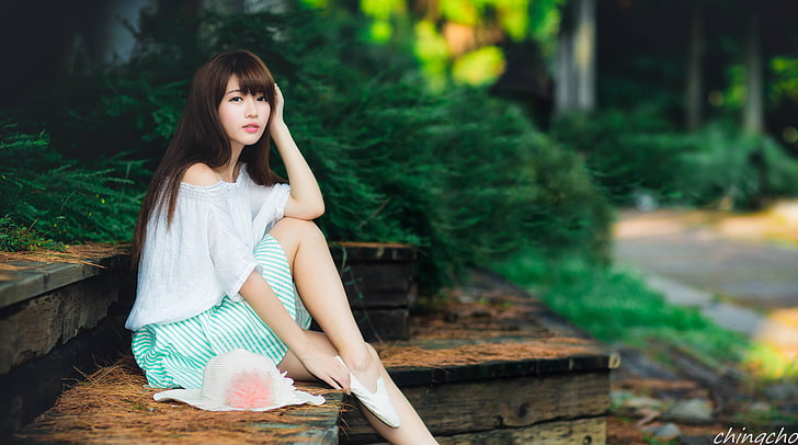 Cute Asian Girl Photography Summer, Girls, Beautiful, People, HD wallpaper