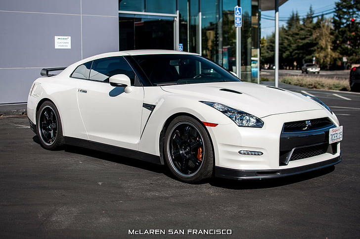 2014, cars, coupe, edition, gt-r, nissan, track, white, HD wallpaper