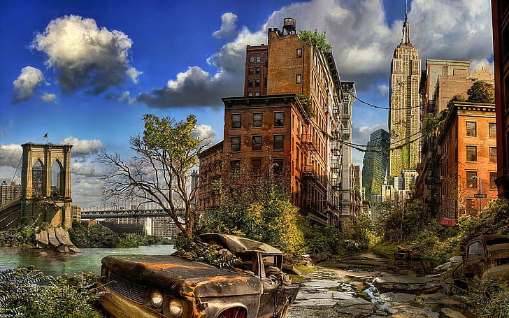 HD wallpaper: apocalypse, art, city, digital, post, york | Wallpaper Flare