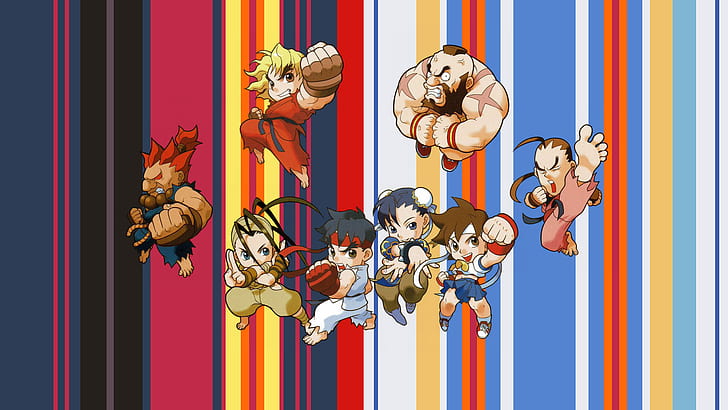 Street Fighter, Akuma (Street Fighter), Chibi, Chun-Li (Street Fighter)