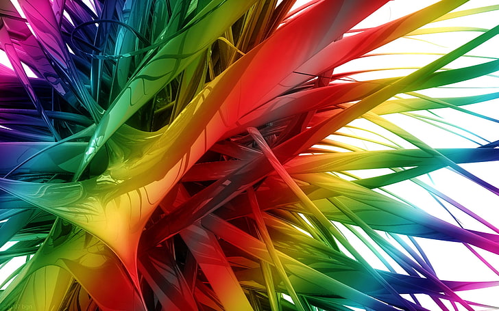 HD wallpaper: Abstract, Cool, 3D, CGI, Colorful, Colors, Digital Art,  Rainbow | Wallpaper Flare