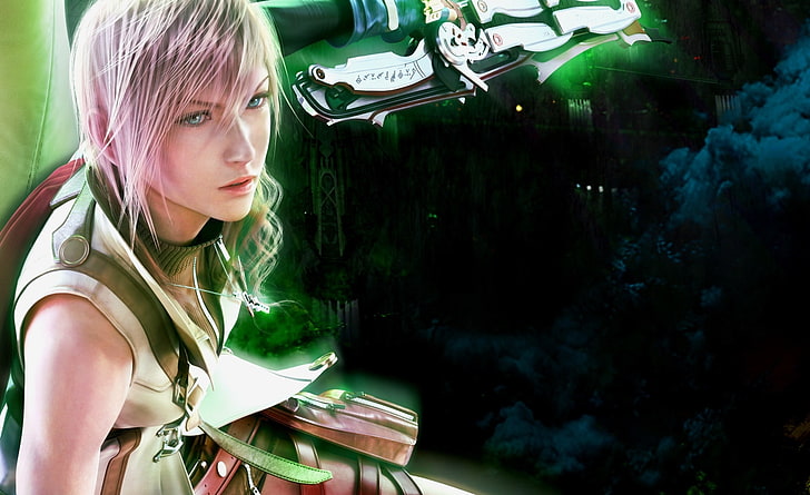 FFXIII Lightning, Games, Final Fantasy, lighting, cocoon, one person, HD wallpaper