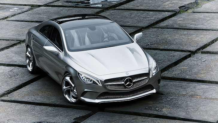 Mercedes Style Coupe, concept cars, motor vehicle, mode of transportation, HD wallpaper