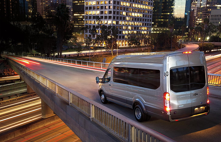 2015 ford transit van, car, transportation, mode of transportation, HD wallpaper