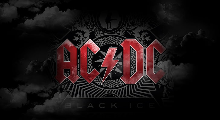 HD wallpaper: AC/DC Black Ice, AC DC logo, Music, acdc, communication, text  | Wallpaper Flare