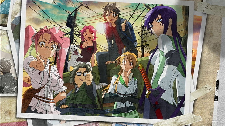 Anime, Highschool Of The Dead, Alice Maresato, Katana, Kohta Hirano, HD wallpaper