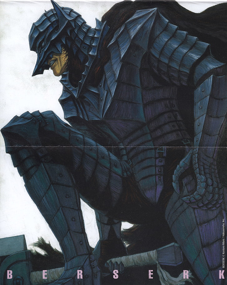 Berserk, Black Swordsman, Kentaro Miura, illustration, fantasy art, HD wallpaper