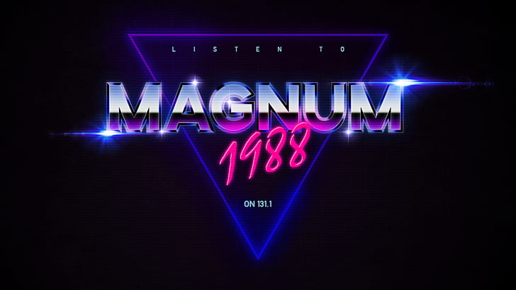 synthwave, 1980s, black background, neon, 1988 (Year), HD wallpaper