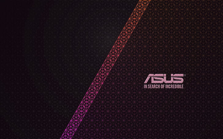 ASUS, logo, digital art, pattern, texture, geometry, typography