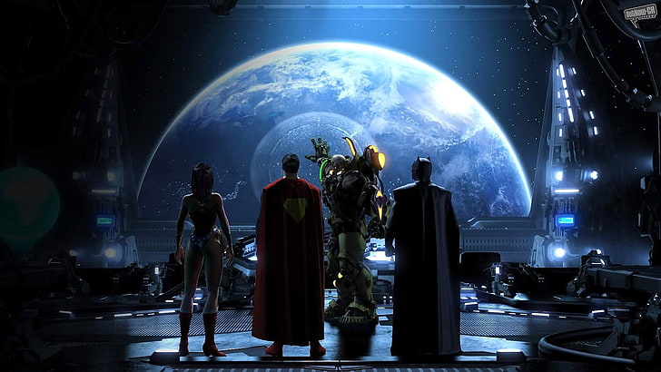 Batman and Superman, Justice League, Wonder Woman, Lex Luthor, HD wallpaper