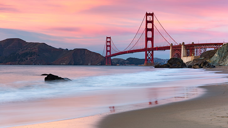 Bay Of Fire, architecture, beaches, bridges, california, coastal, HD wallpaper