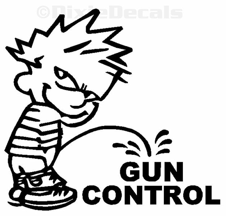 anarchy, Calvin, Control, gun, guns, Hobbes, political, politics, HD wallpaper