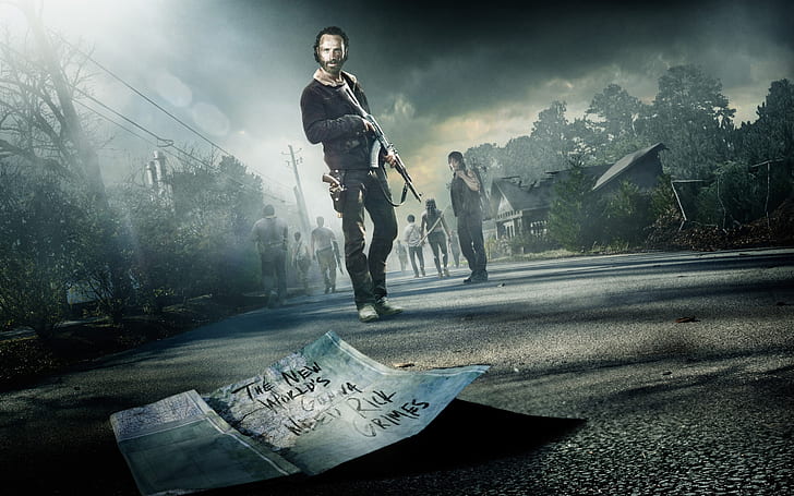 The Walking Dead, Andrew Lincoln, Rick Grimes, game hd wallpaper, HD wallpaper