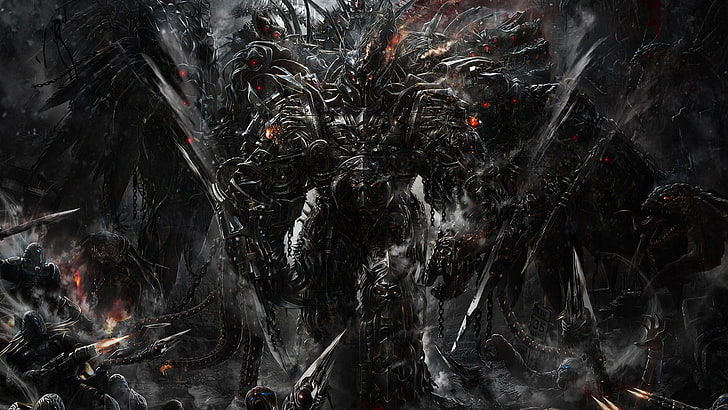 Transformers Megatron 3D wallpaper, Gothic, fantasy art, Dominance War