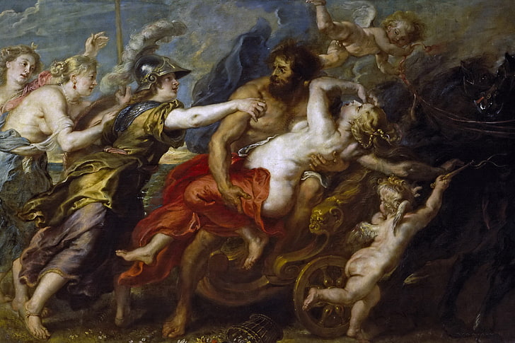 picture, Peter Paul Rubens, mythology, The Abduction Of Proserpine, HD wallpaper