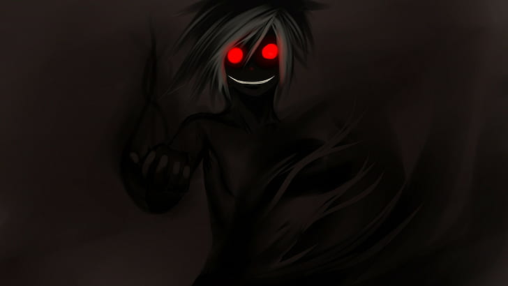 HD wallpaper: ghosts, red eyes, dark, anime | Wallpaper Flare