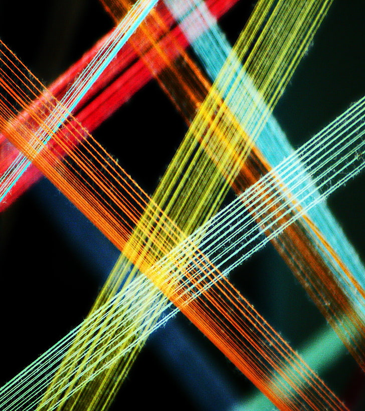 multicolored string art decor, Android (operating system), pattern, HD wallpaper