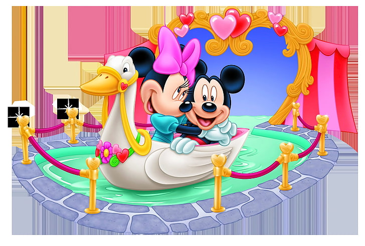 HD wallpaper: Tunnel Of Love Mickey And Minnie Mouse Disney Wallpaper Hd  1920×1200 | Wallpaper Flare