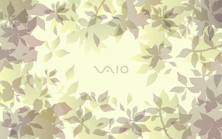 VAIO, Sony, plants, leaves, HD wallpaper