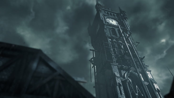 clock tower illustration, Thief, architecture, built structure, HD wallpaper