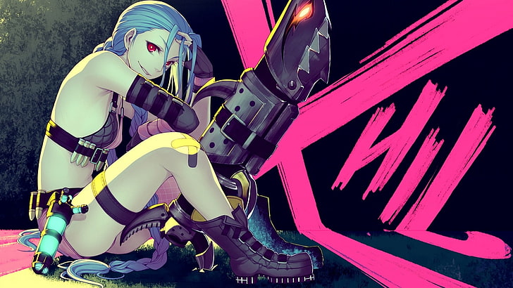 Anime Girls, Jinx (League Of Legends), sexy anime, no people