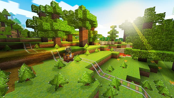 Papel de parede : Minecraft, Video Game Art, Video Game Landscape, Casa na  árvore, videogames 2560x1440 - Rhaelrond - 1965031 - Papel de parede para  pc - WallHere