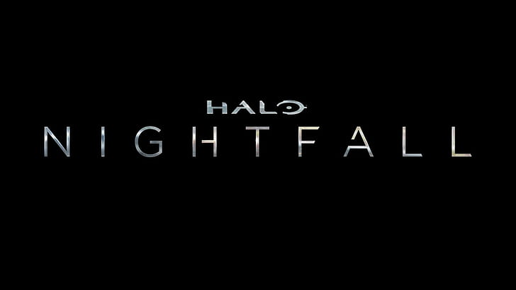 Halo: Nightfall, Logo, TV Series, Black Background, halo nightfall, HD wallpaper