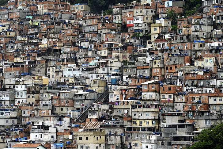 Rio de Janeiro, Favela, Brasilien, HD wallpaper