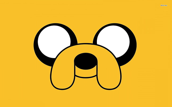Disney Jake wallpaper, Adventure Time, Jake the Dog, yellow, yellow background, HD wallpaper