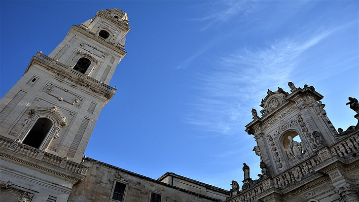 Italy, cathedral, Apulia, sky, architecture, built structure, HD wallpaper