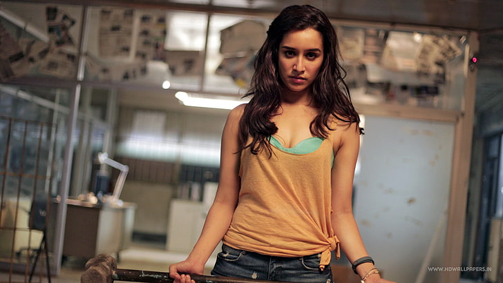 women, Shraddha Kapoor, young adult, long hair, one person