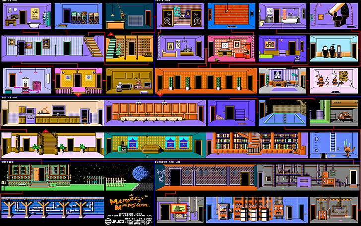 HD wallpaper: maniac mansion, shelf, no people, full frame, large group of  objects | Wallpaper Flare