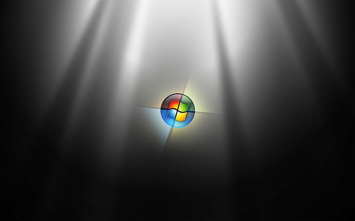 Windows, Lines, Logo, Microsoft, Orb, Stripes, Windows 7, HD wallpaper