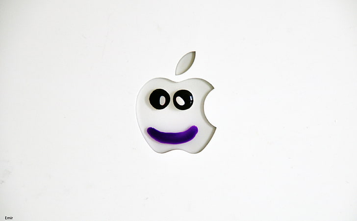 HD wallpaper: Elma - Apple, Apple logo, Funny, studio shot, representation  | Wallpaper Flare