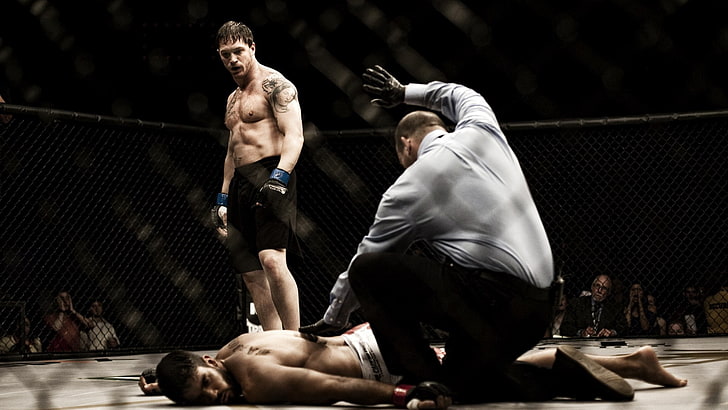 men's gray long-sleeved top, warrior, UFC, sport, competition, HD wallpaper