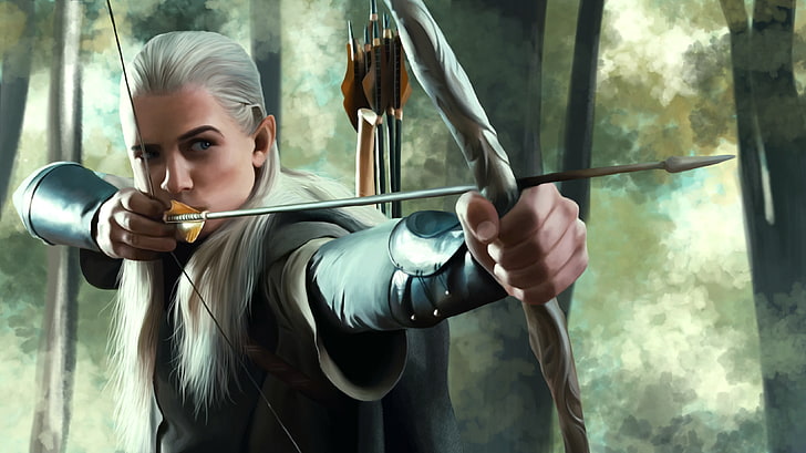 Elf, The Lord of the Rings, The hobbit, Legolas, the leader of the elves of Ithilien
