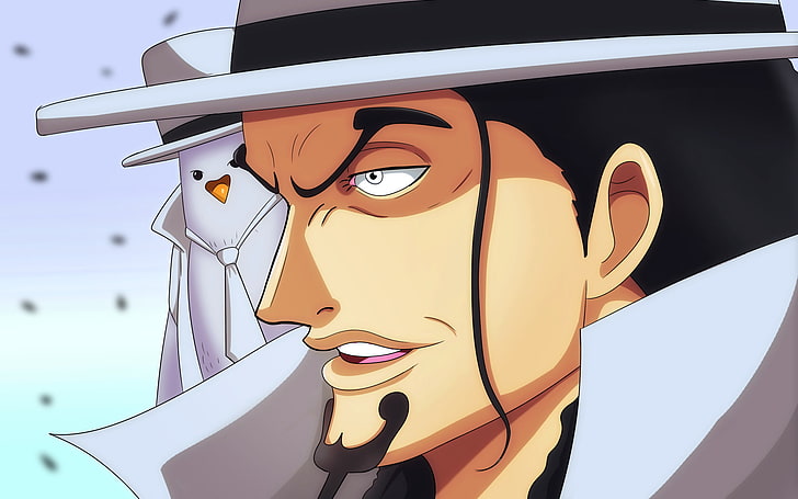 Anime, One Piece, Hat, Pigeon, Rob Lucci, HD wallpaper