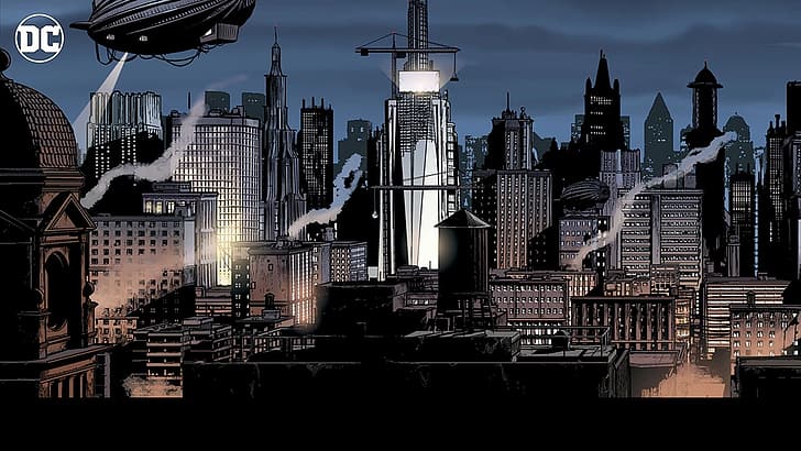 DC Comics, Gotham City, metropolis, Justice League, HD wallpaper