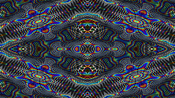 psychedelic, multi colored, pattern, full frame, backgrounds