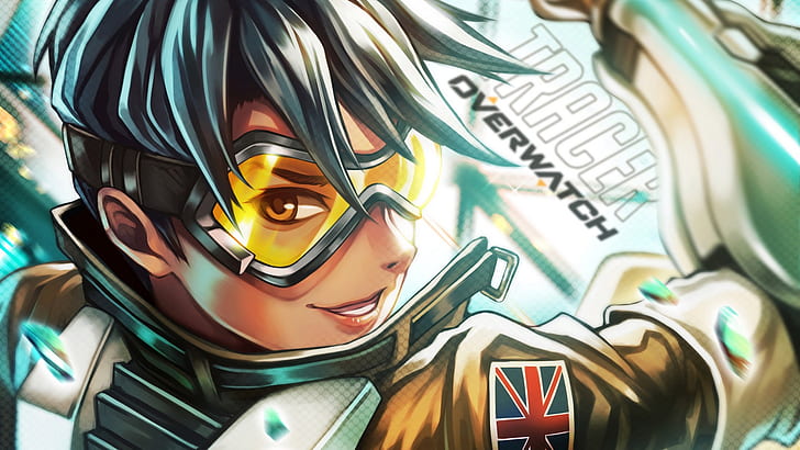 Overwatch, Tracer (Overwatch), PC gaming, artwork, HD wallpaper