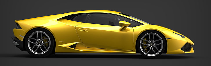 yellow and black car bed frame, Lamborghini Huracan LP 610-4, HD wallpaper